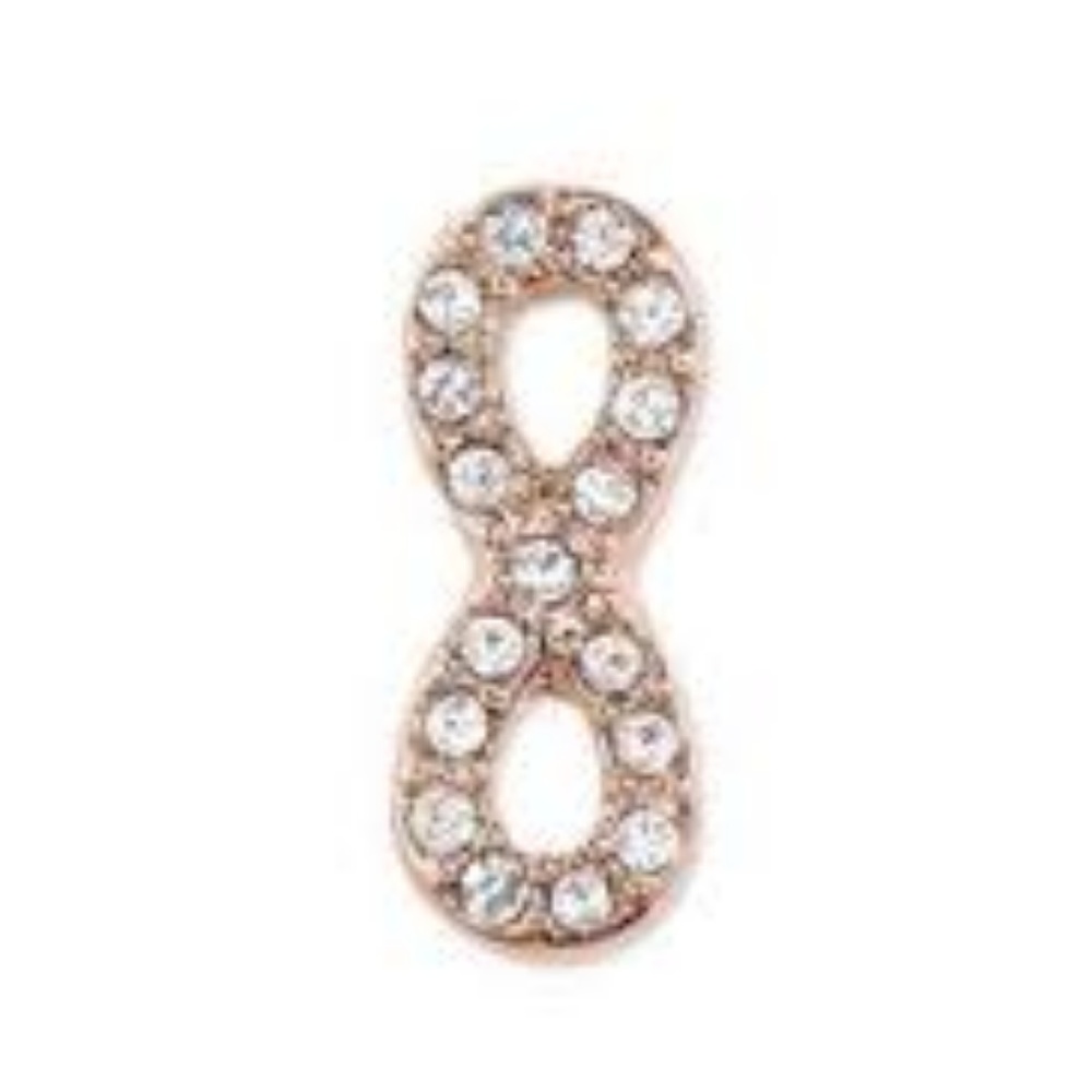 NWT Keep Collective Rose Gold Pave Infinity Charm
